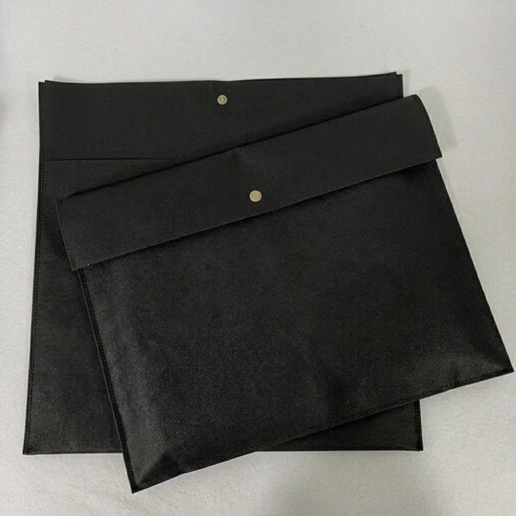 Non-Woven Document Envelope Bag – Reusable Portfolio Pouch with Snap Button - Image 3